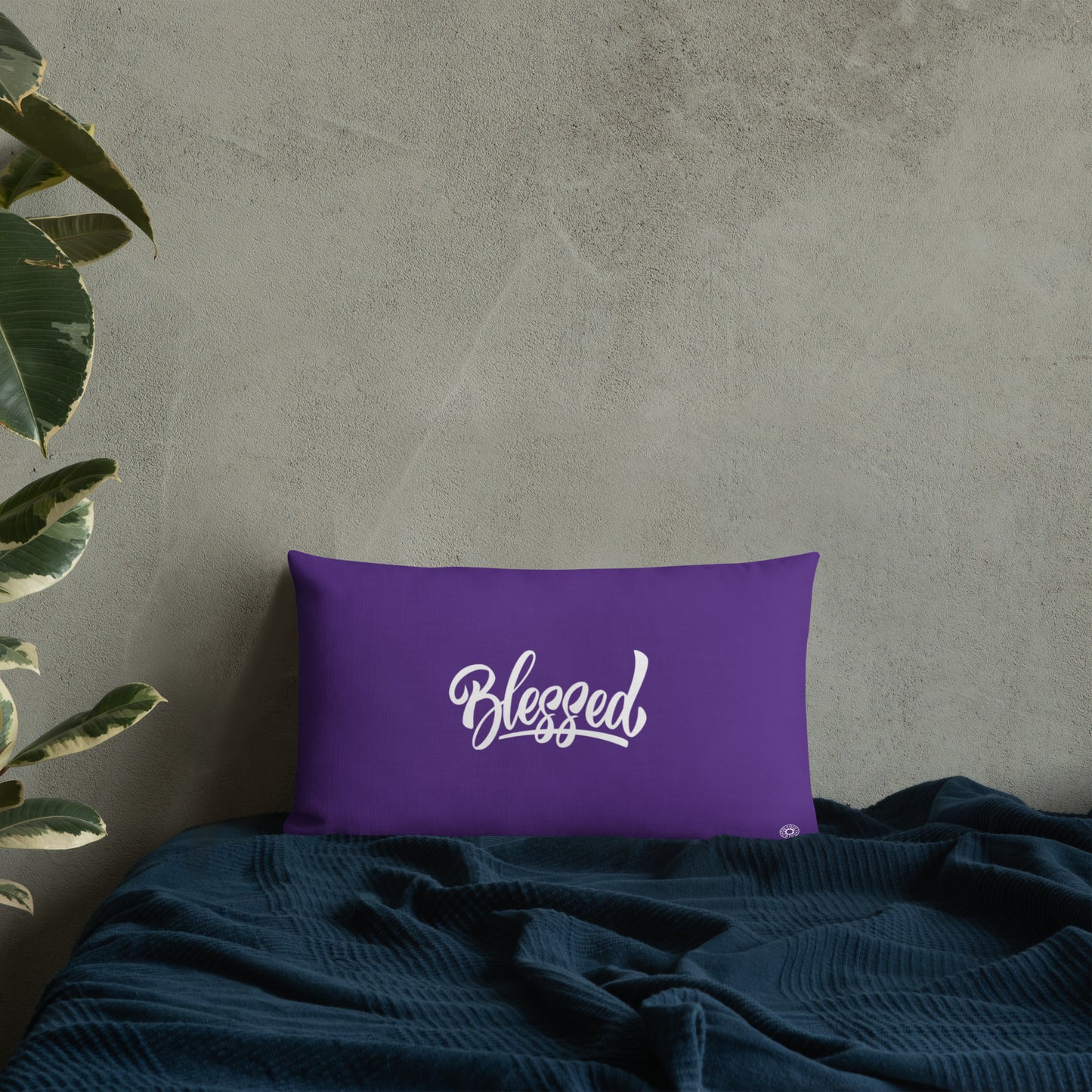 Purple Blessed Premium Pillow