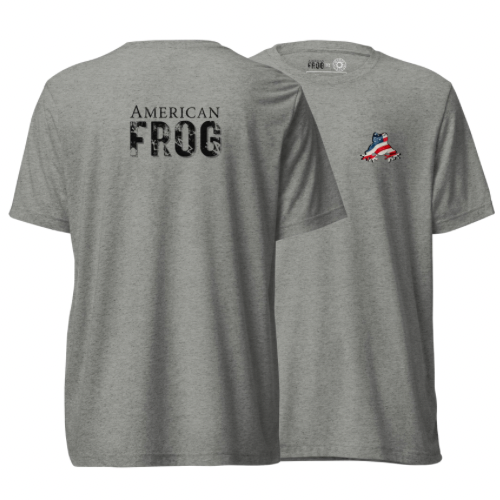 American Frog in Athletic Gray Short Sleeve T-Shirt