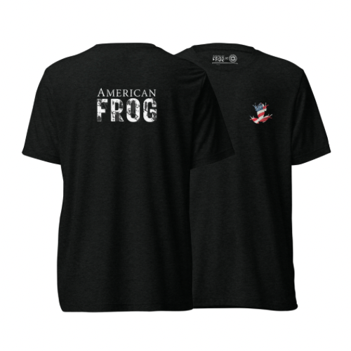 American Frog in Black Short Sleeve T-Shirt