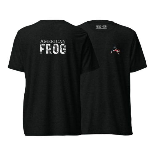 American Frog in Black Short Sleeve T-Shirt