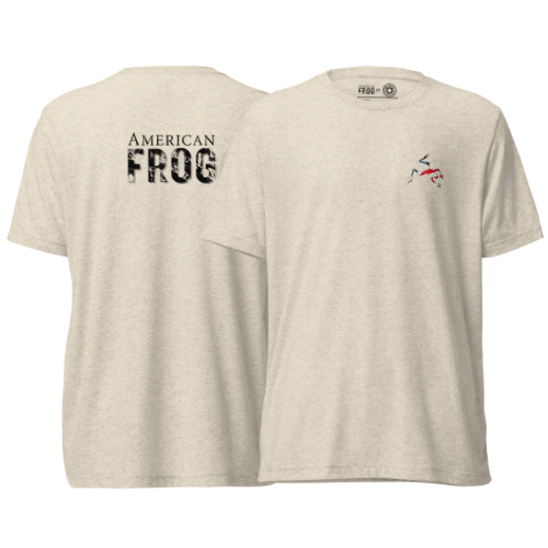 American Frog in Oatmeal Short Sleeve T-Shirt