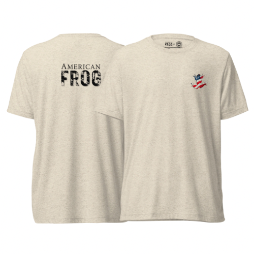 American Frog in Oatmeal Short Sleeve T-Shirt