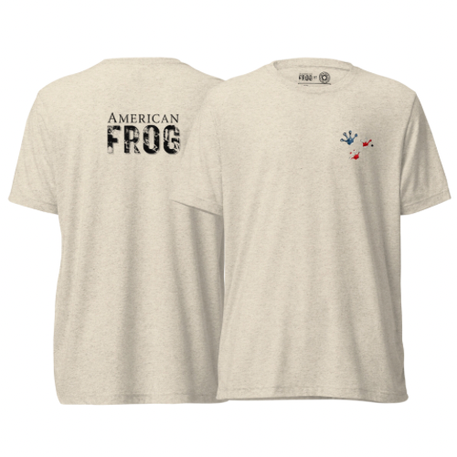 American Frog in Oatmeal Short Sleeve T-Shirt