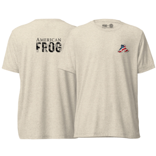 American Frog in Oatmeal Short Sleeve T-Shirt