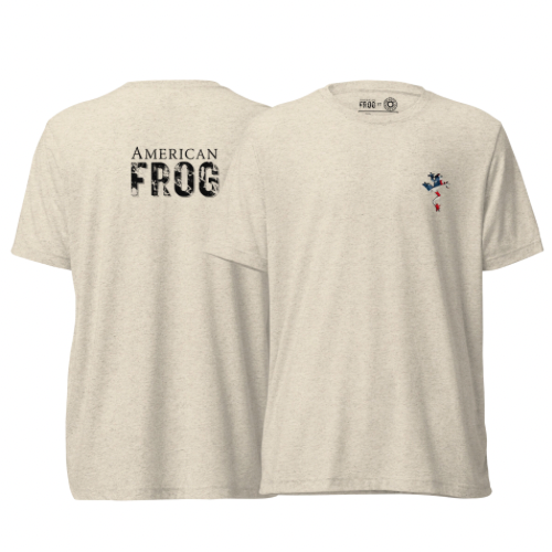 American Frog in Oatmeal Short Sleeve T-Shirt