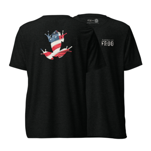 American Frog in Black Short Sleeve T-Shirt