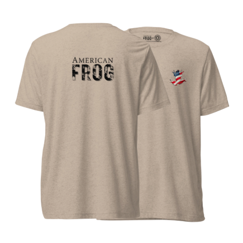 American Frog in Tan Short Sleeve T-Shirt