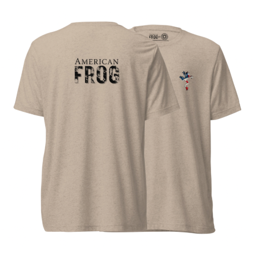 American Frog in Tan Short Sleeve T-Shirt