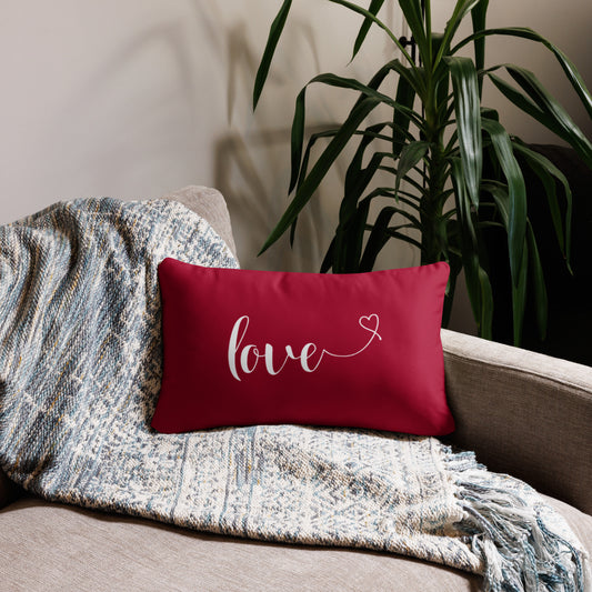 Love (heart) Basic Pillow