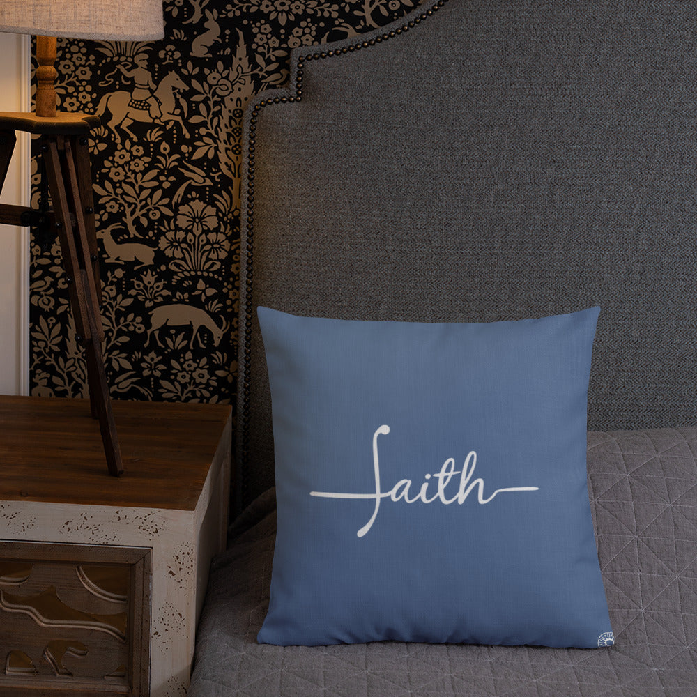 Blue Faith Premium Pillow