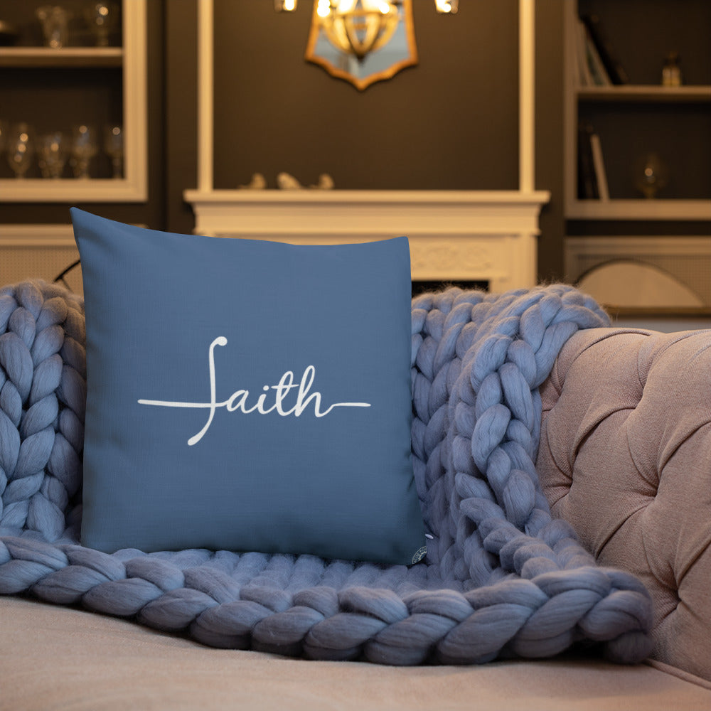 Blue Faith Premium Pillow