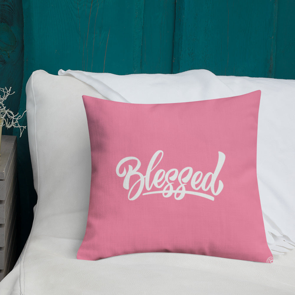 Pink Blessed Premium Pillow