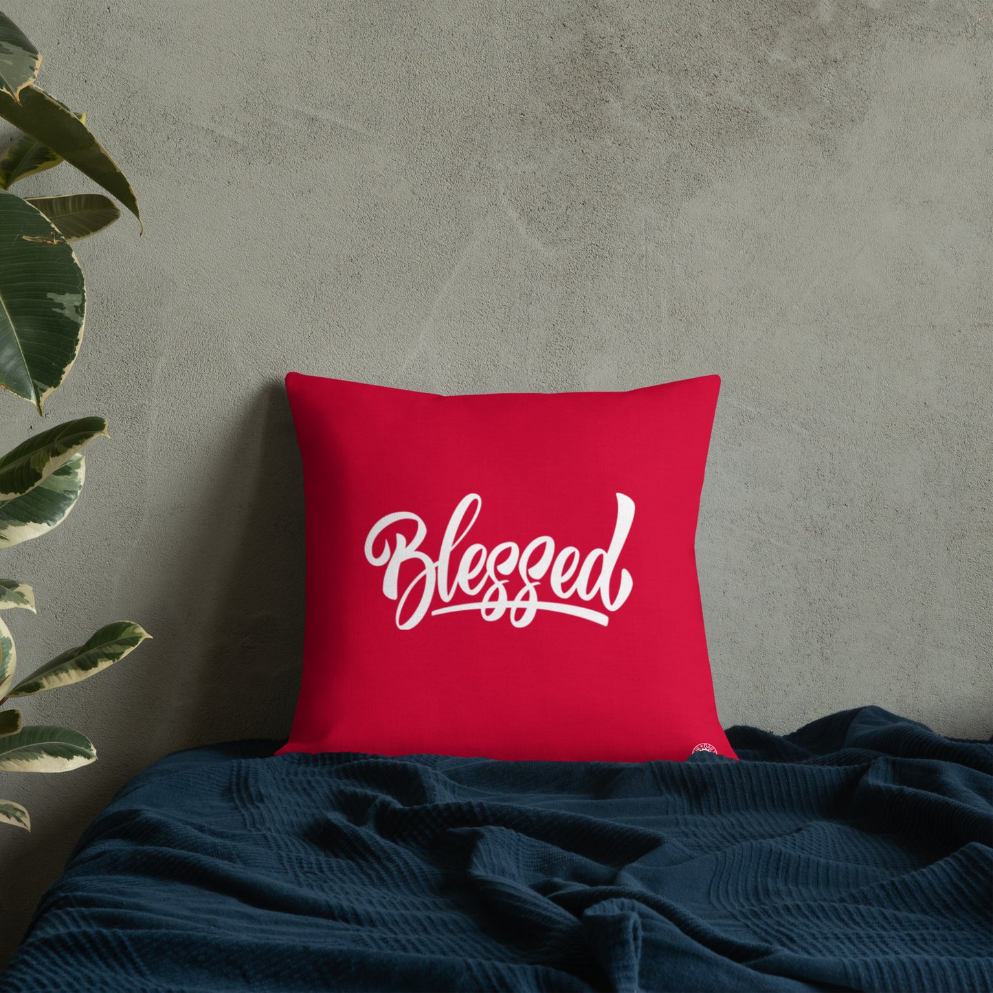 Red Blessed Premium Pillow