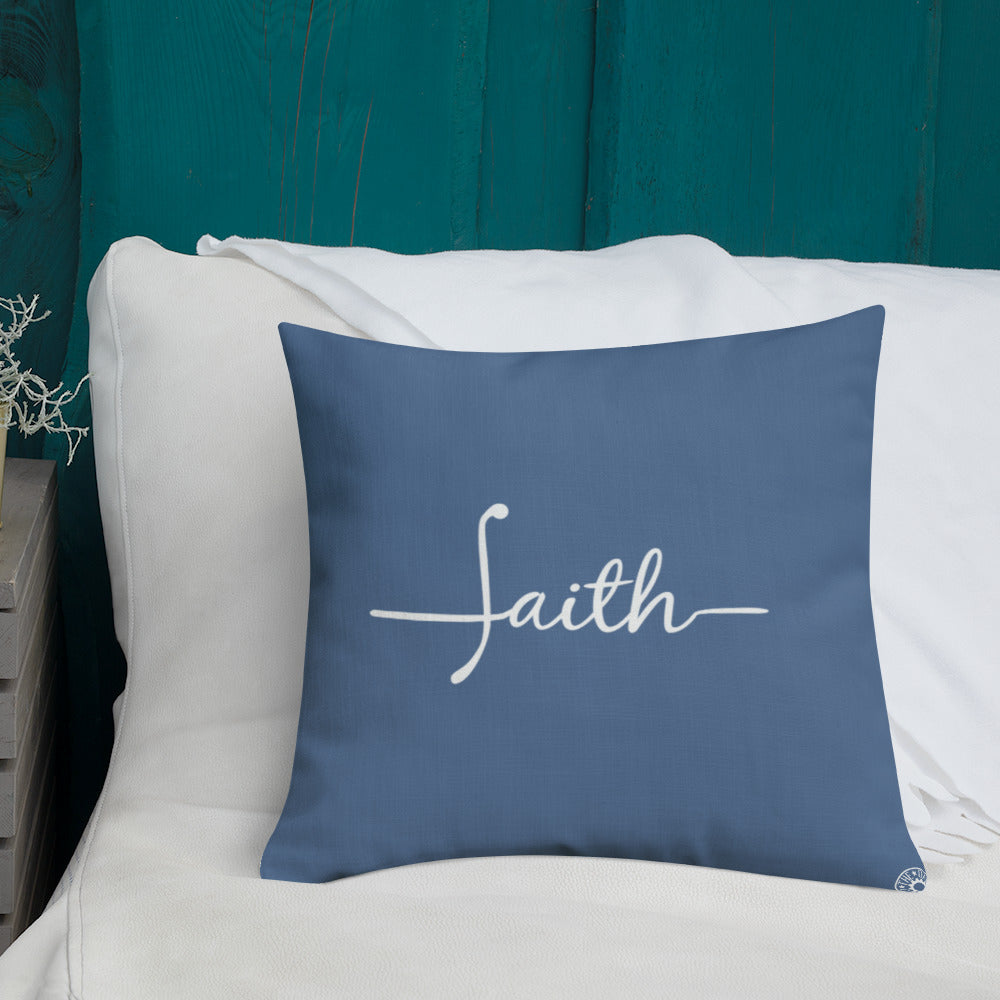 Blue Faith Premium Pillow