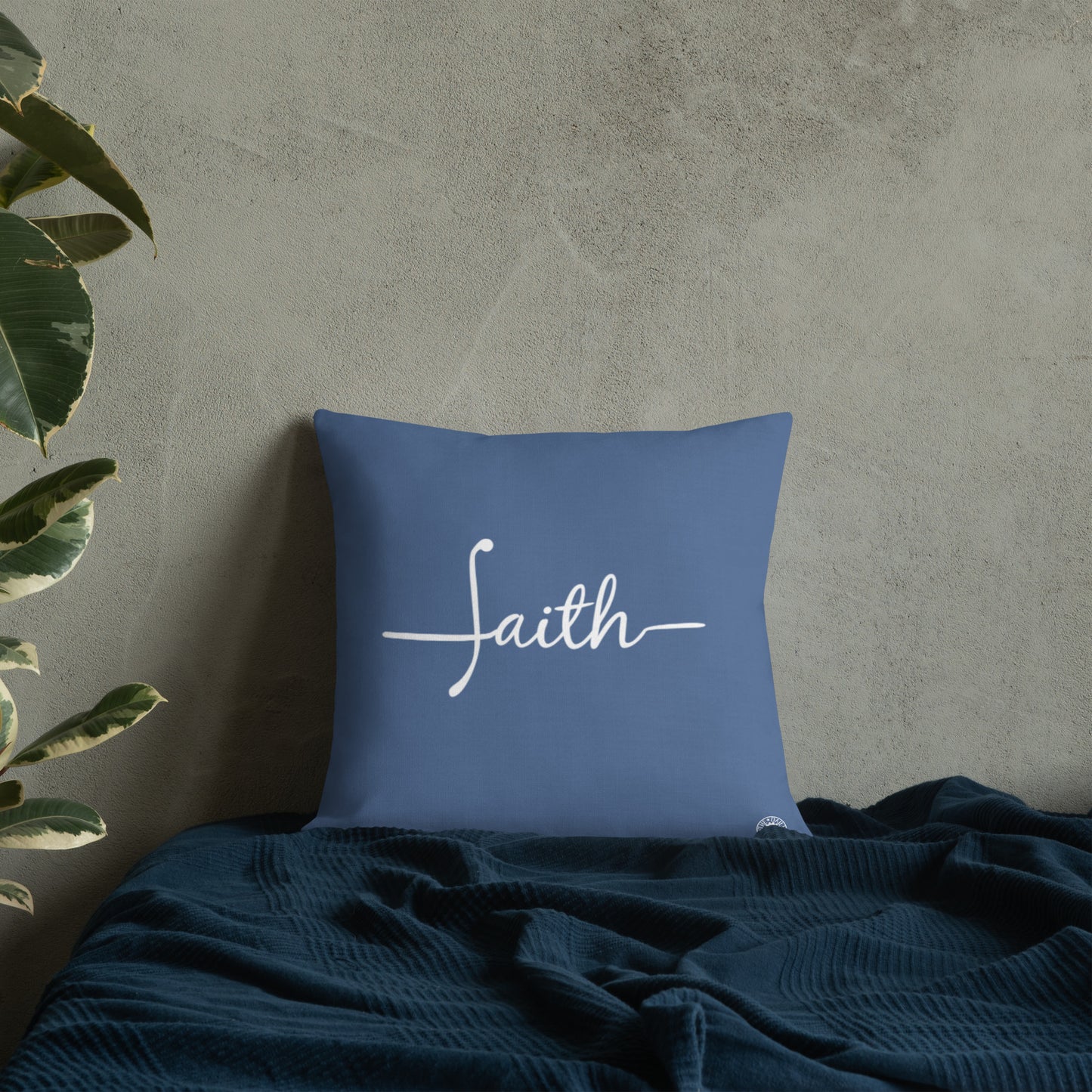 Blue Faith Premium Pillow