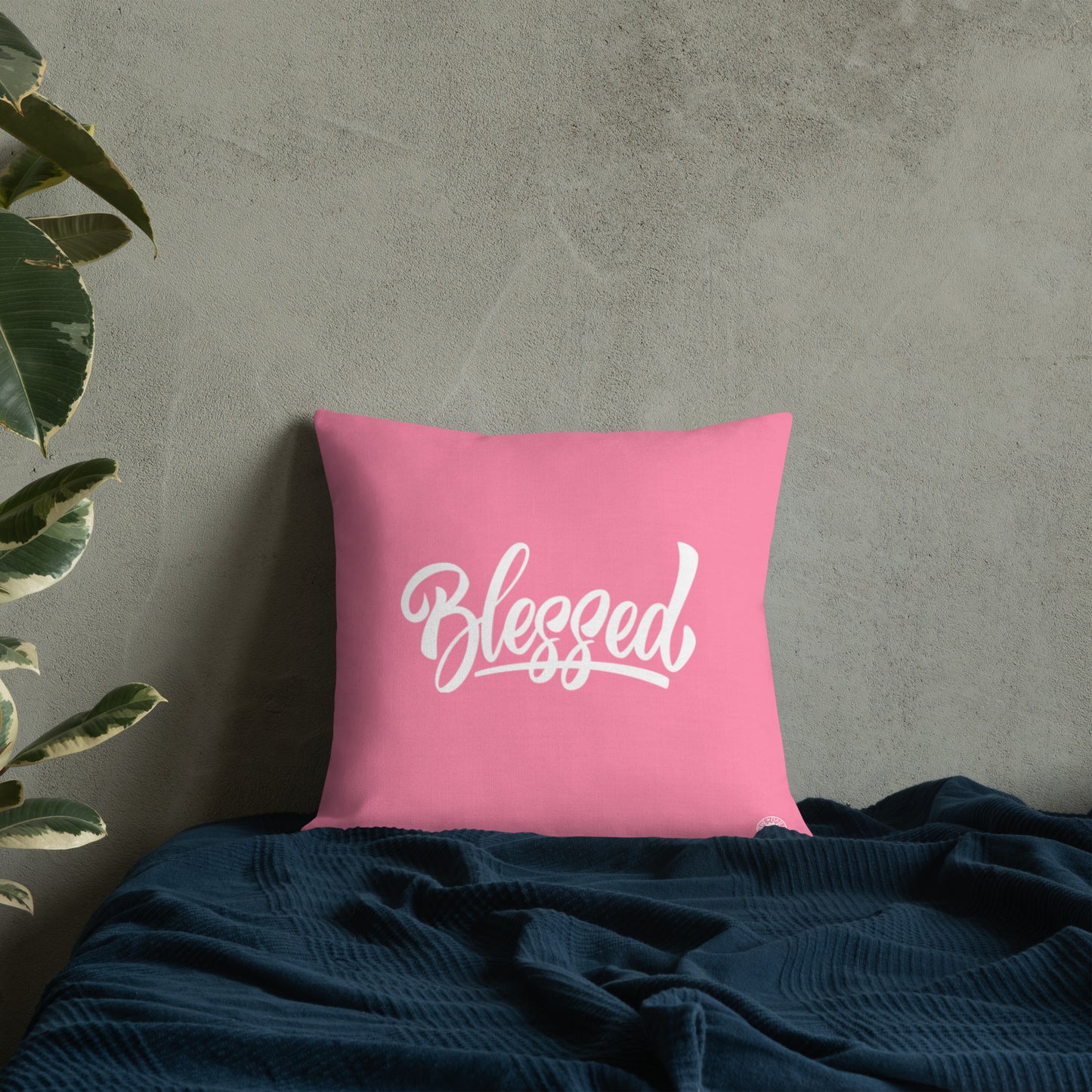 Pink Blessed Premium Pillow