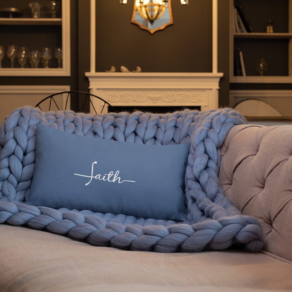 Blue Faith Premium Pillow