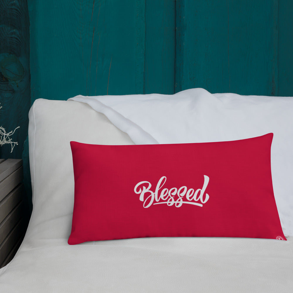 Red Blessed Premium Pillow