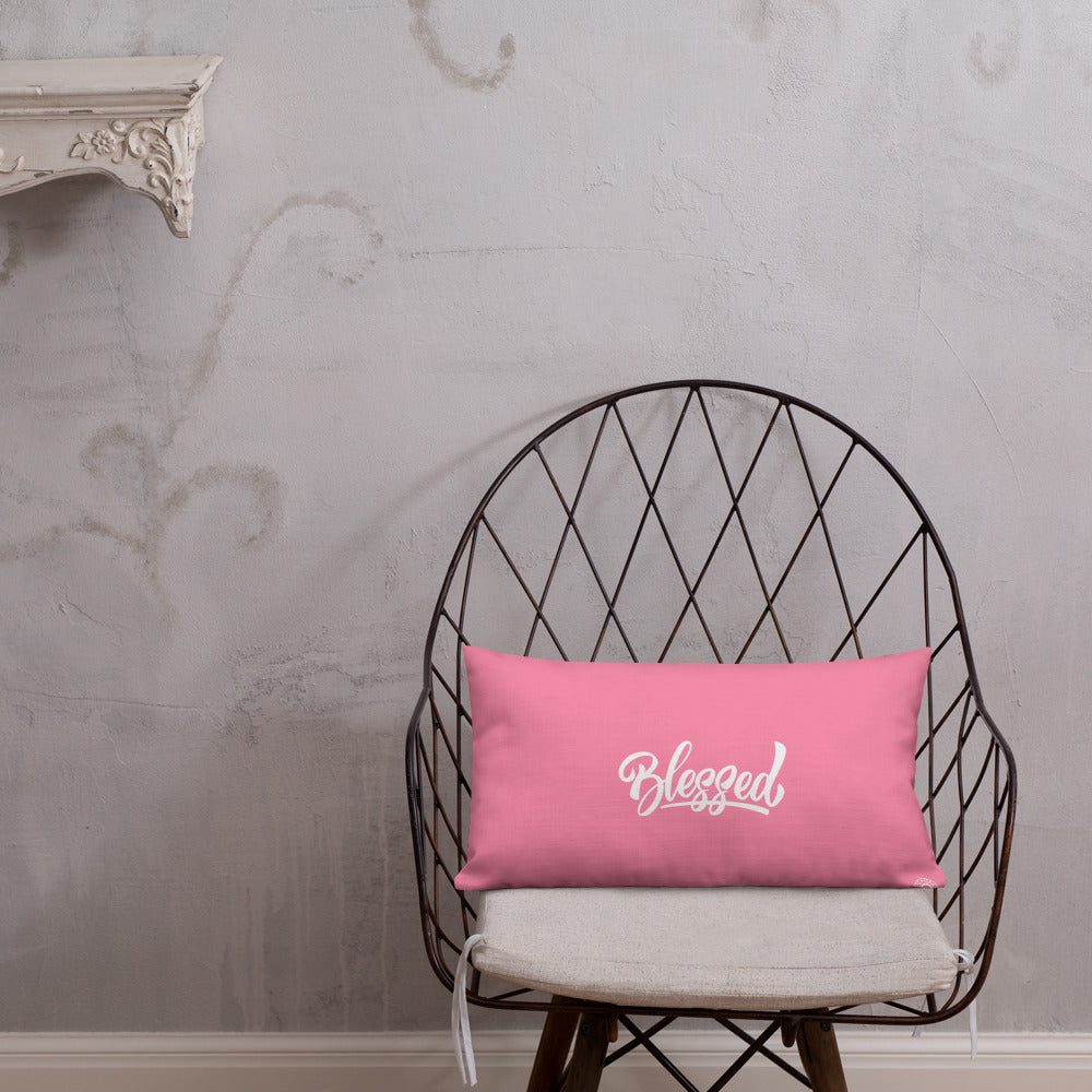 Pink Blessed Premium Pillow