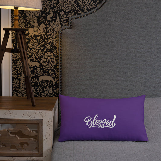 Purple Blessed Premium Pillow