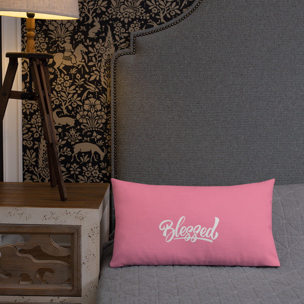 Pink Blessed Premium Pillow
