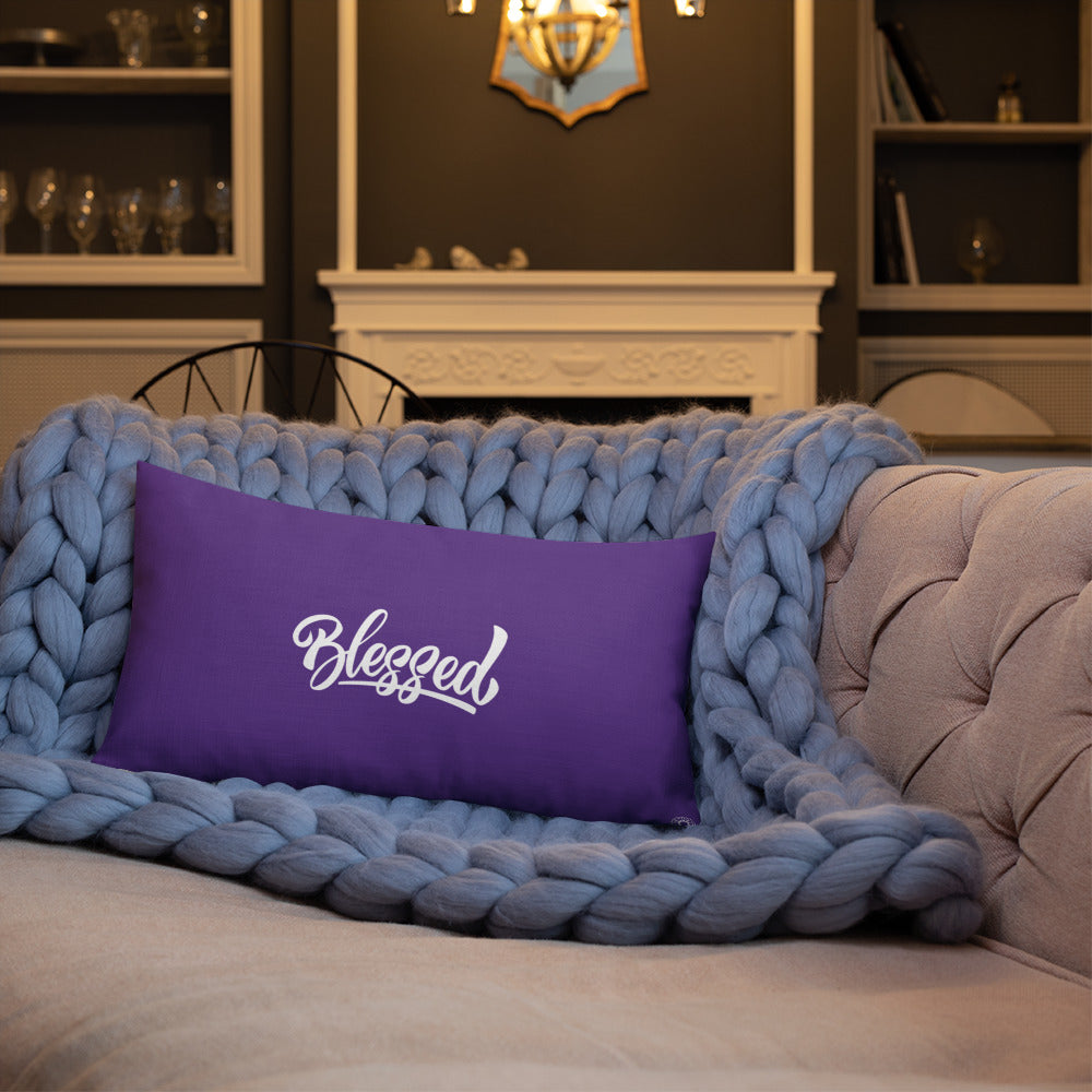 Purple Blessed Premium Pillow