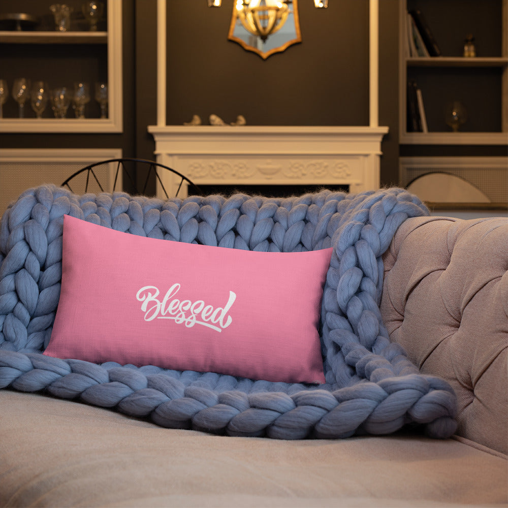 Pink Blessed Premium Pillow