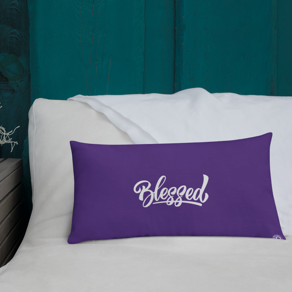 Purple Blessed Premium Pillow
