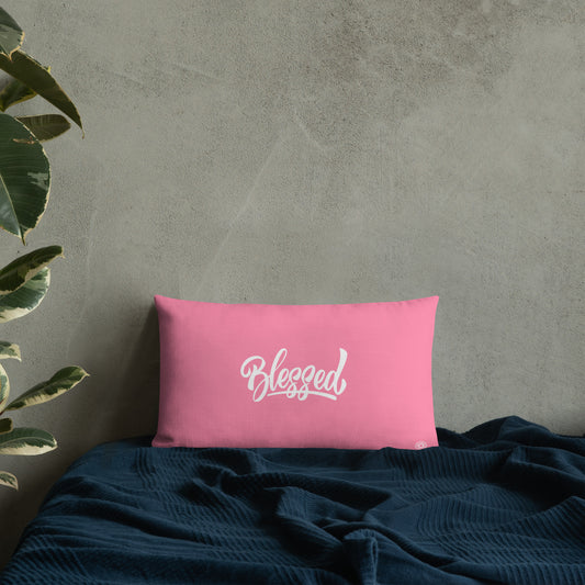 Pink Blessed Premium Pillow