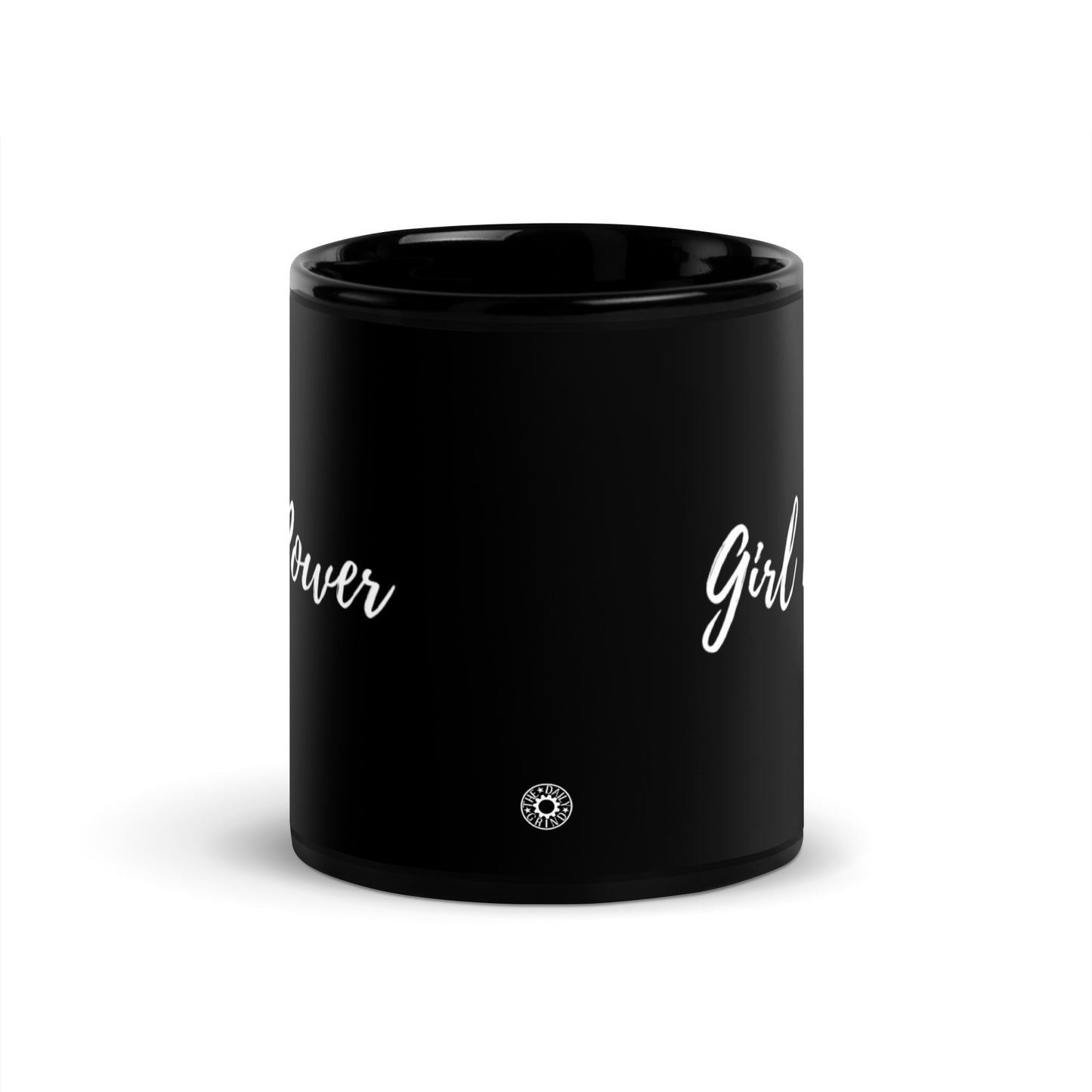 Girl Power Black Glossy Mug