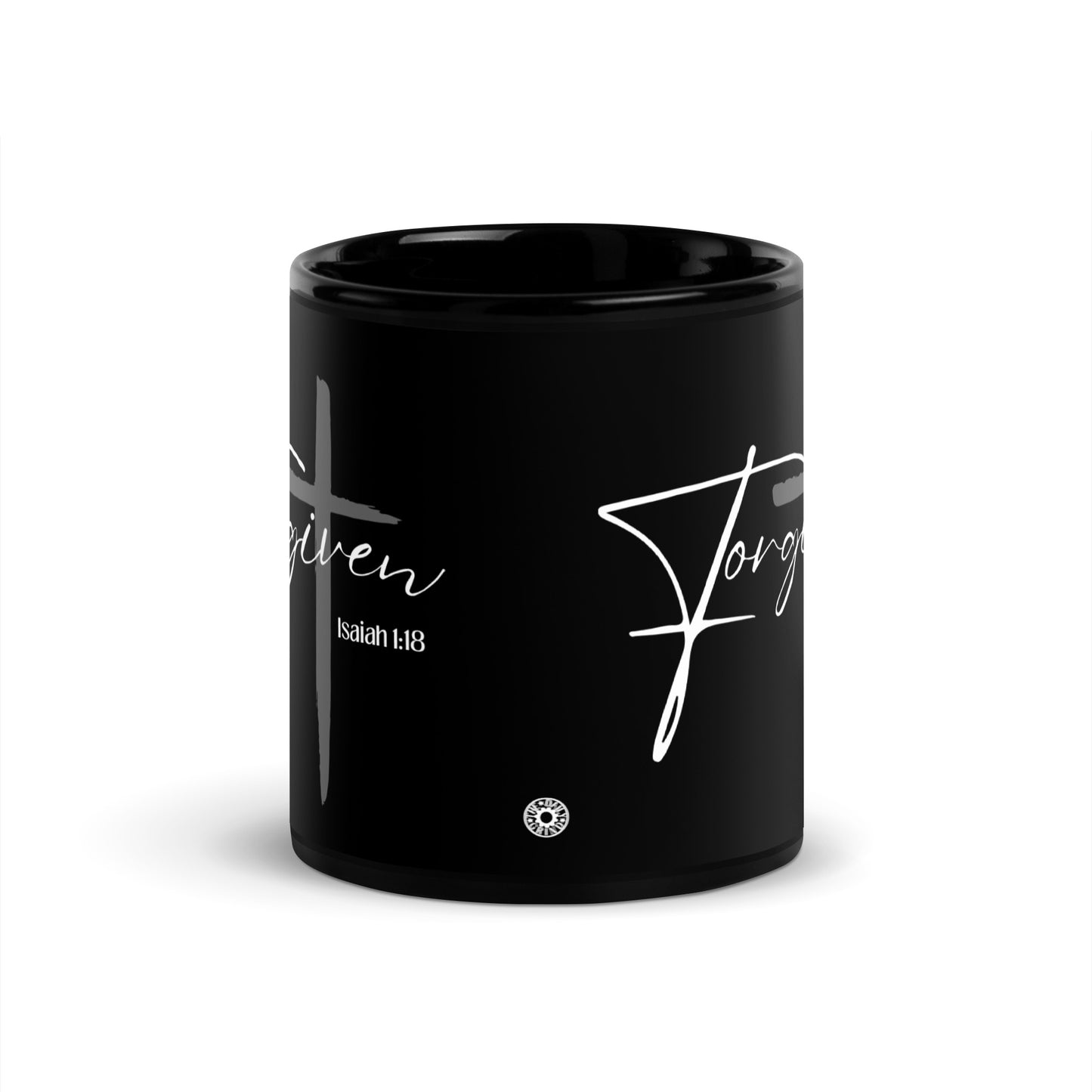 Forgiven Black Glossy Mug