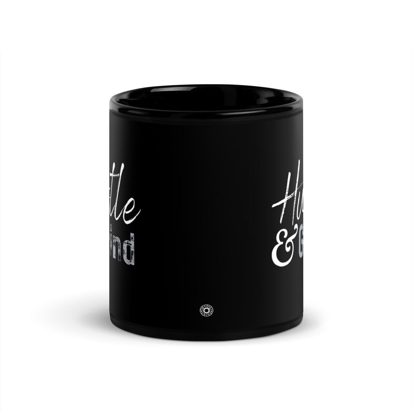 Hustle and Grind Black Glossy Mug