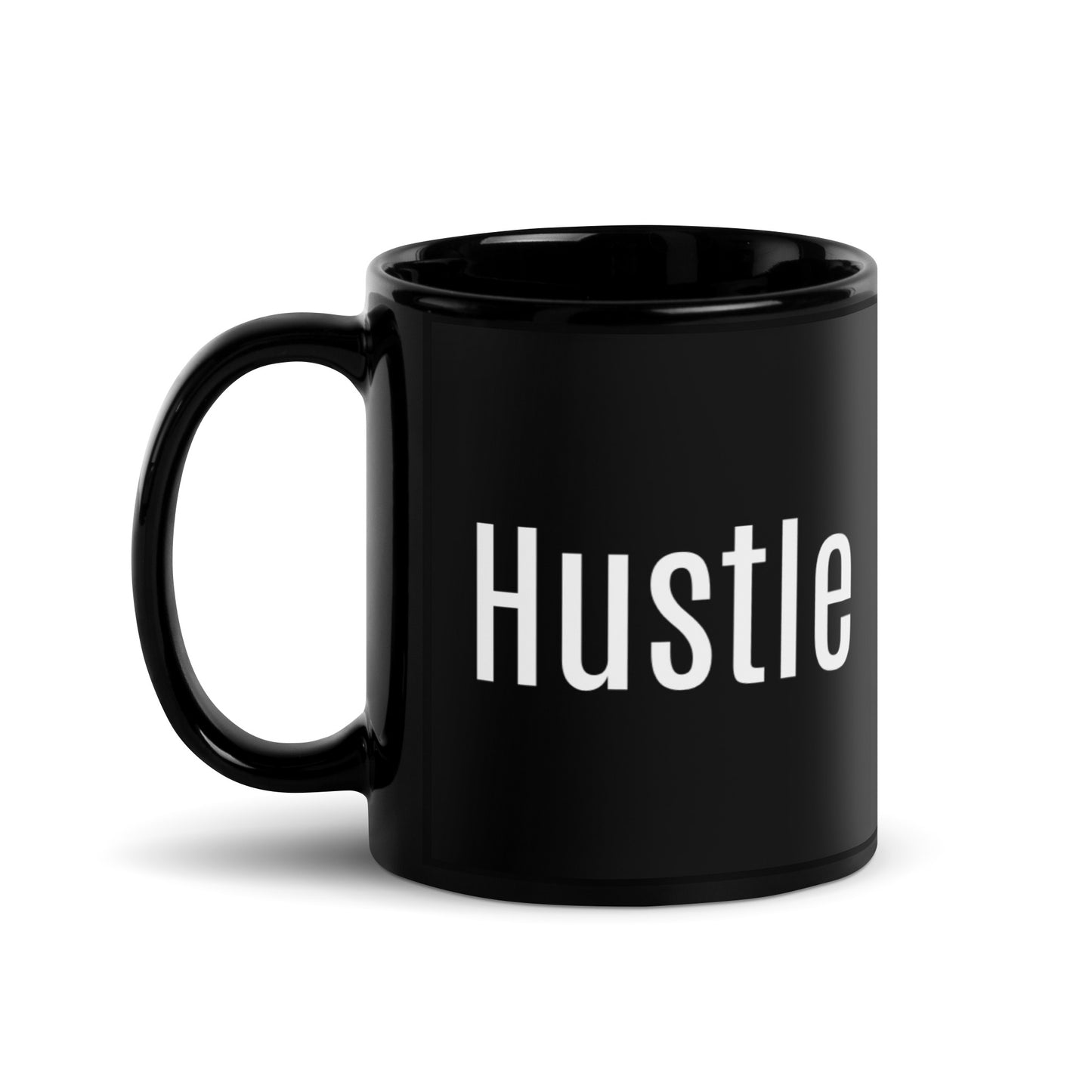 Hustle Black Glossy Mug