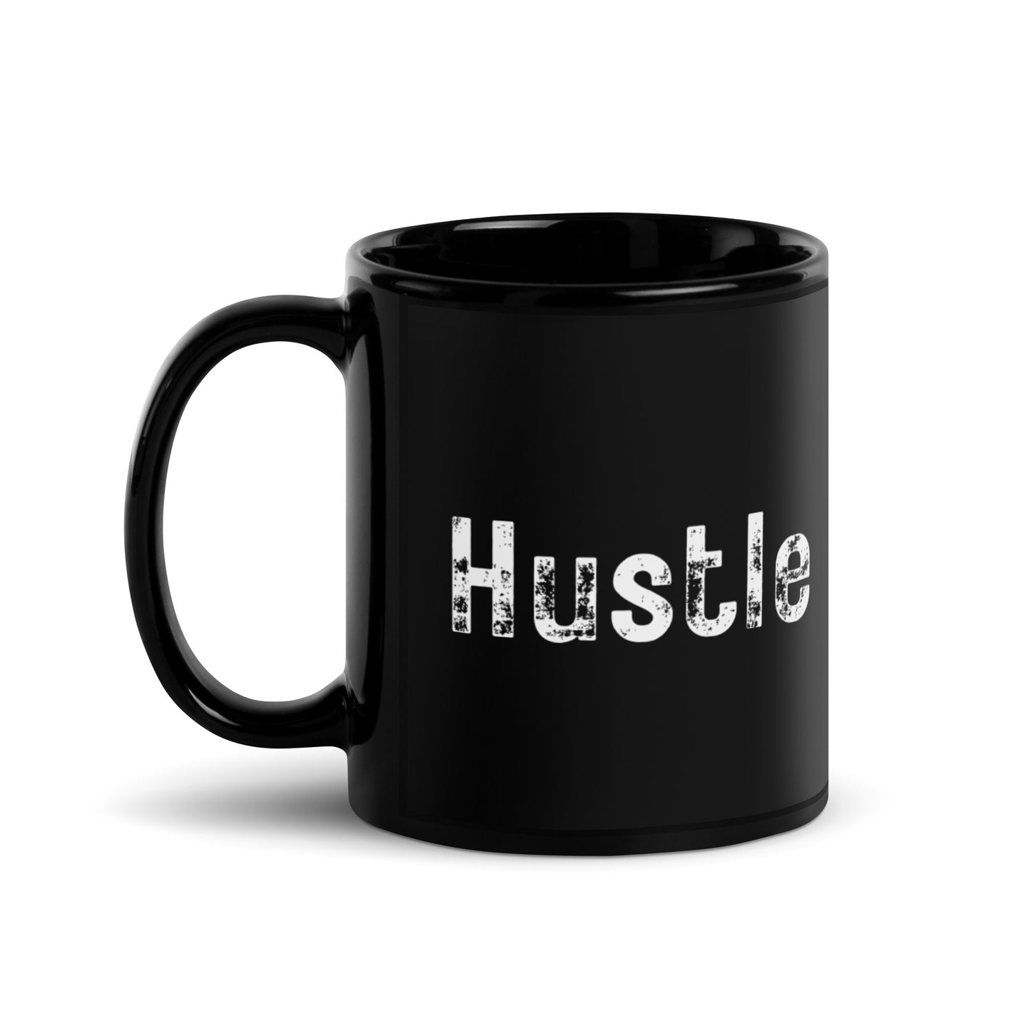 Hustle Black Glossy Mug