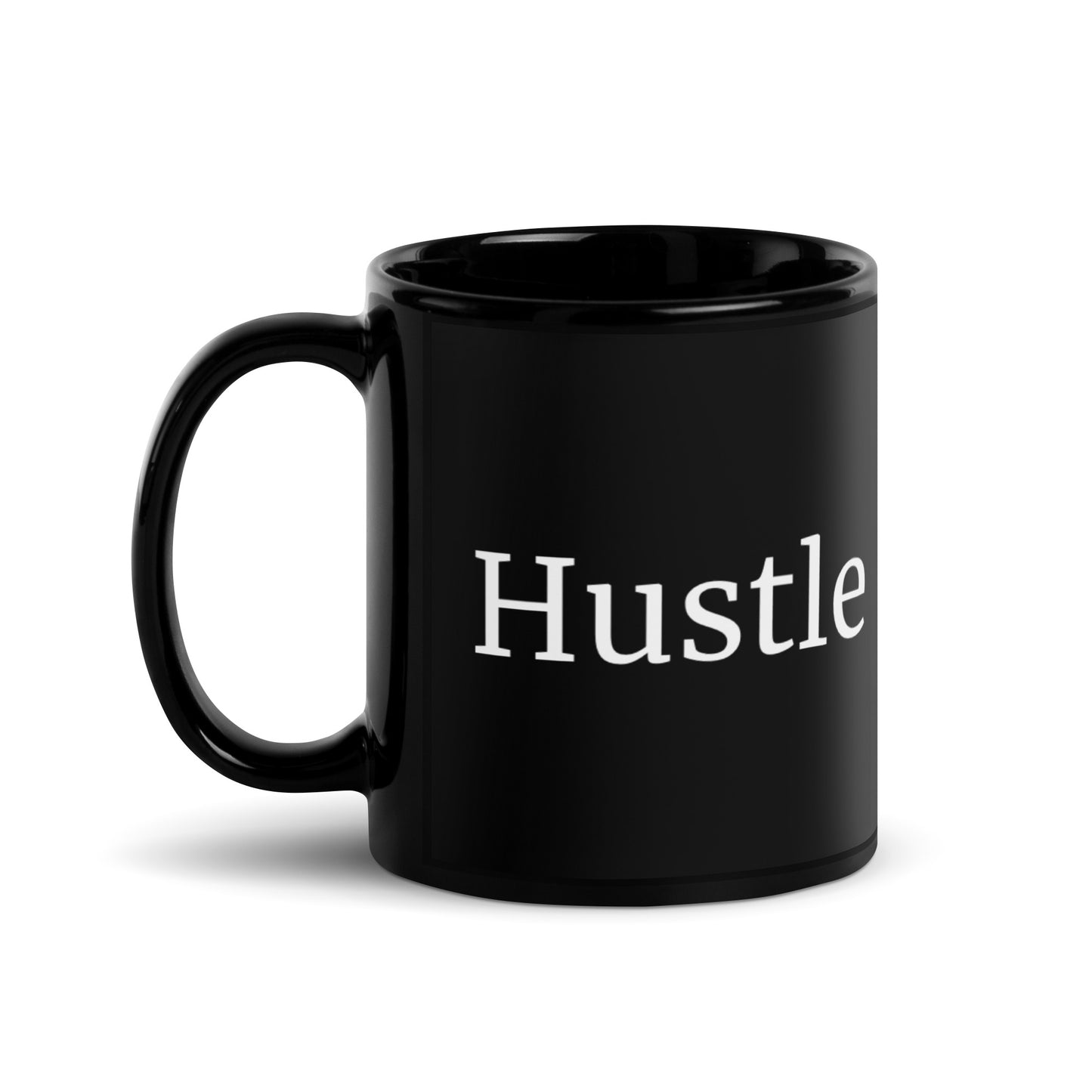 Hustle Black Glossy Mug