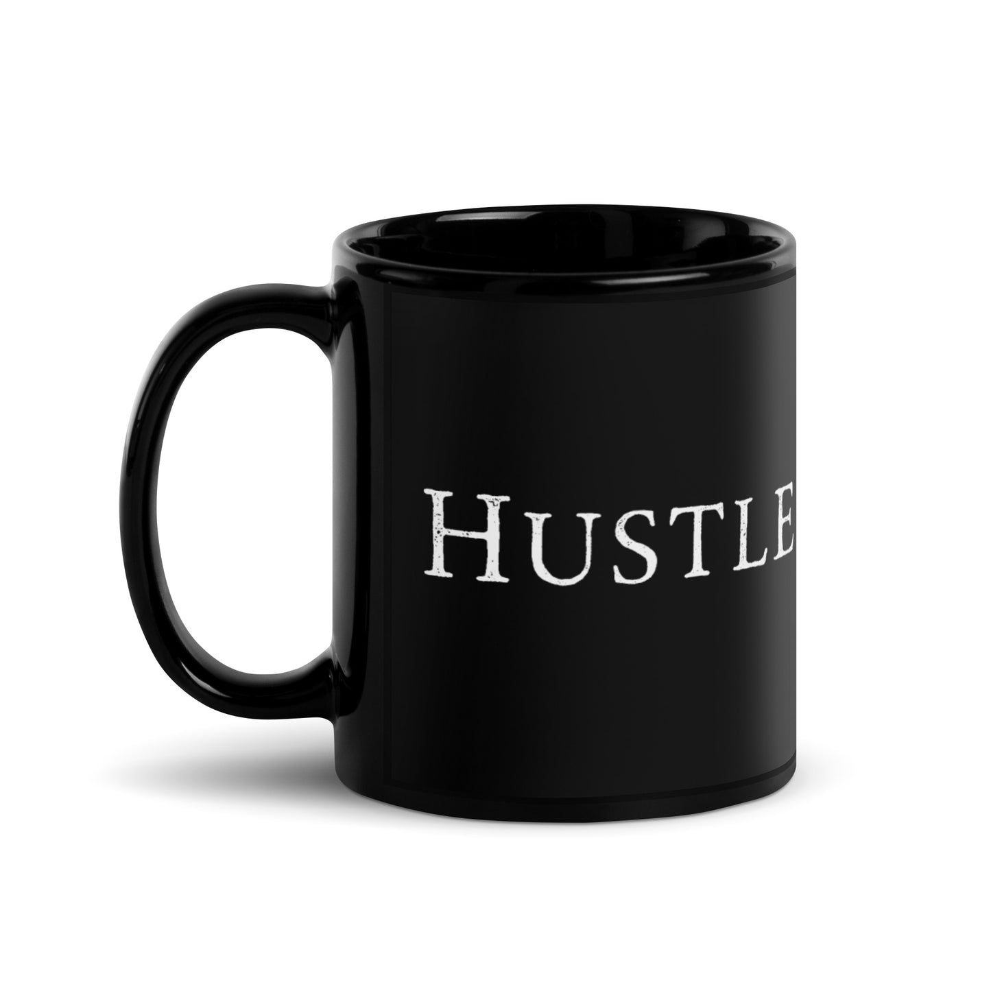 Hustle Black Glossy Mug