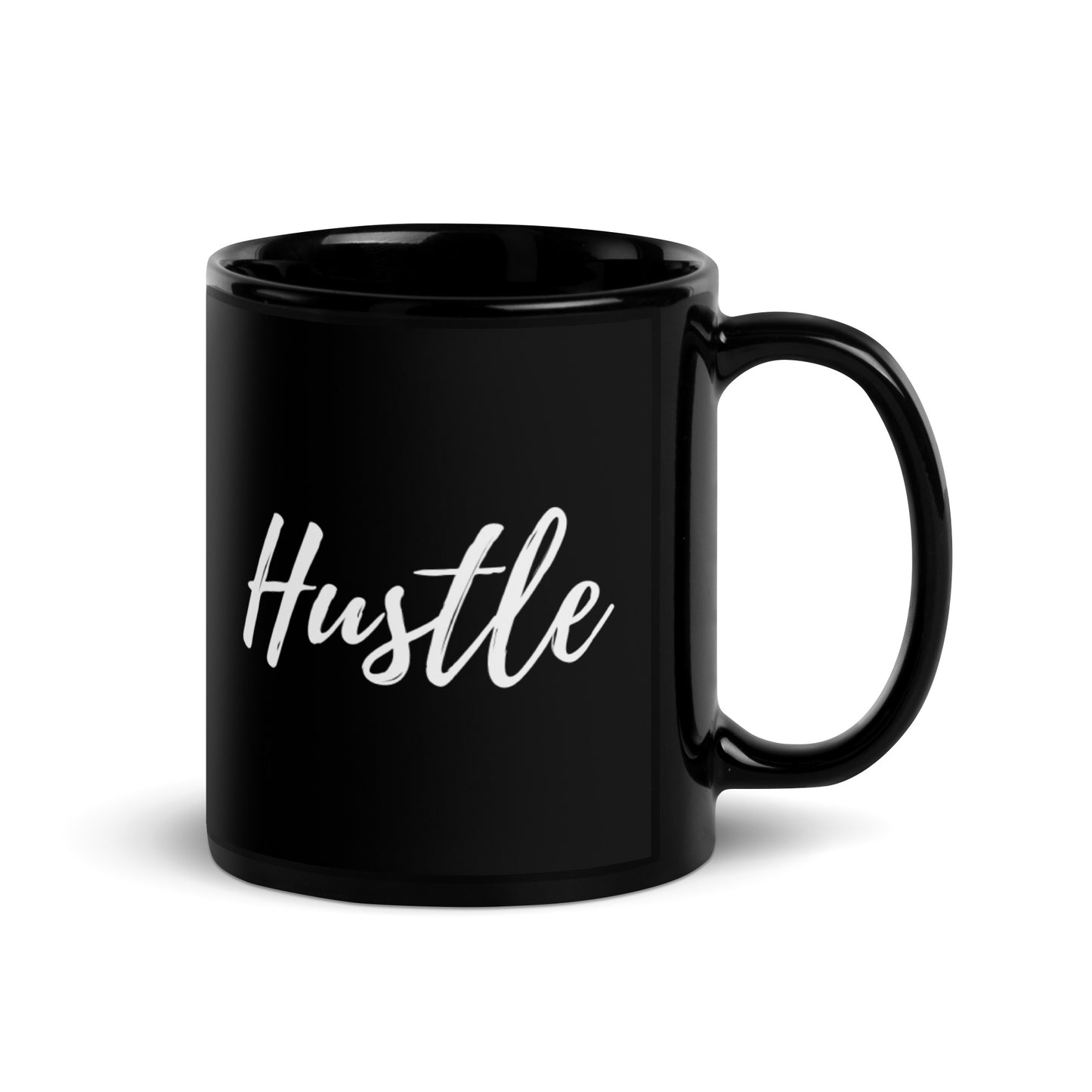 Hustle Black Glossy Mug