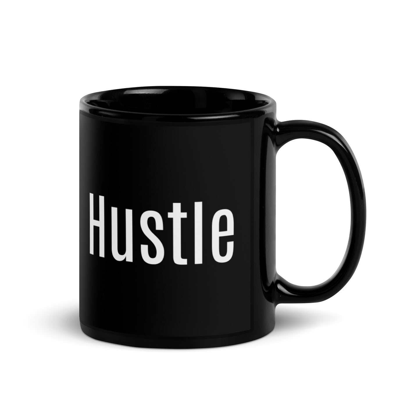 Hustle Black Glossy Mug