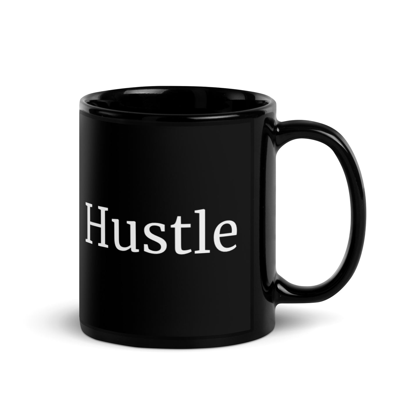 Hustle Black Glossy Mug