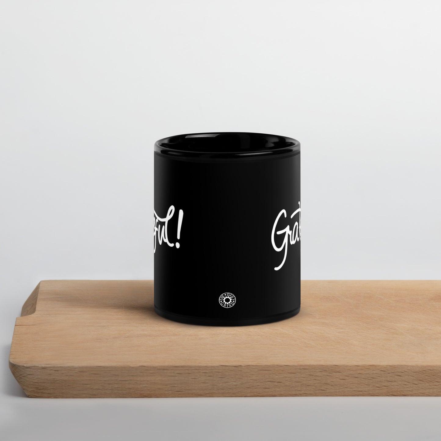 Grateful Black Glossy Mug