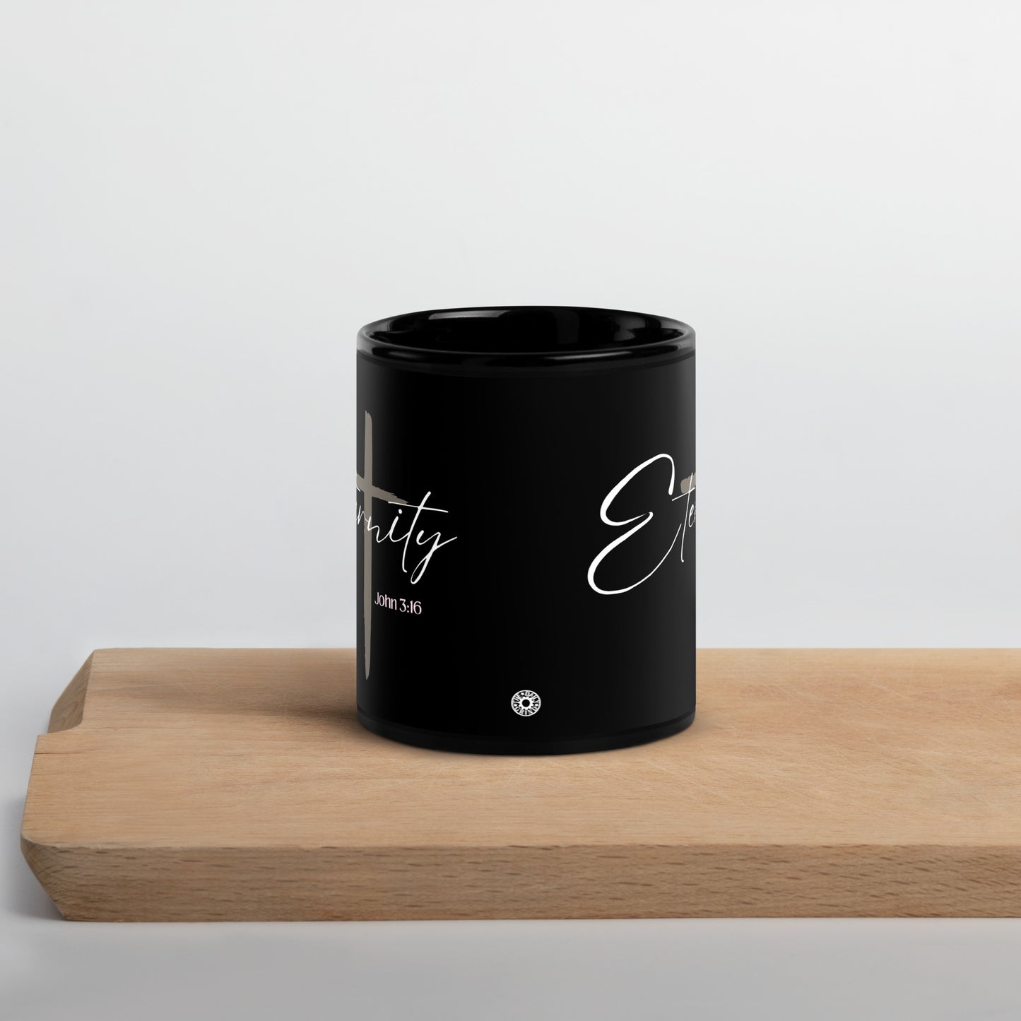 Eternity Black Glossy Mug