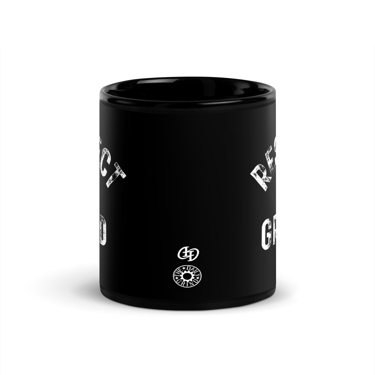 Respect the Grind Black Glossy Mug