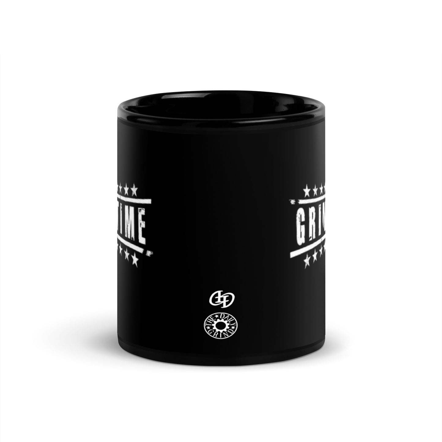 Grind Time Black Glossy Mug