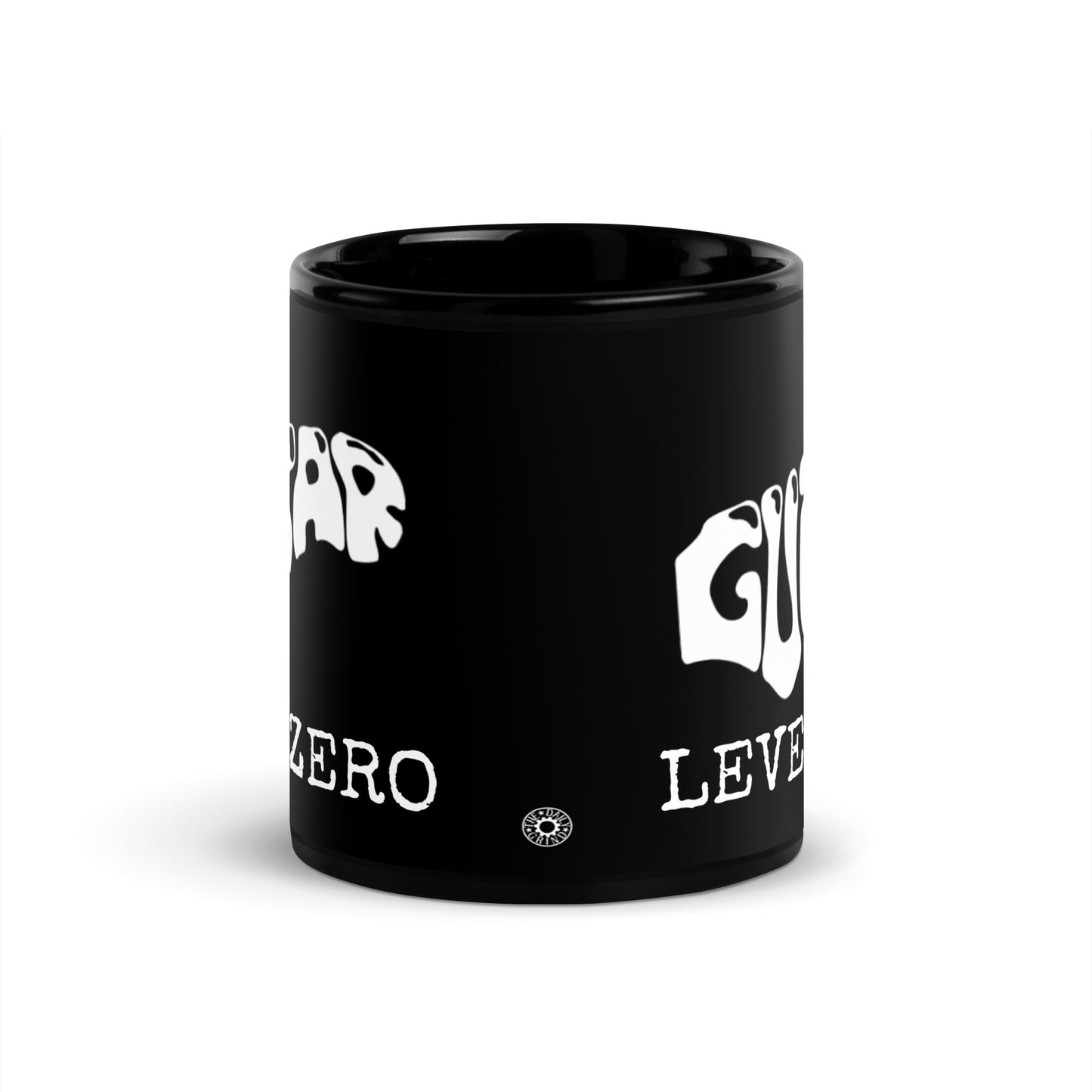 Guitar Word Black Glossy Mug