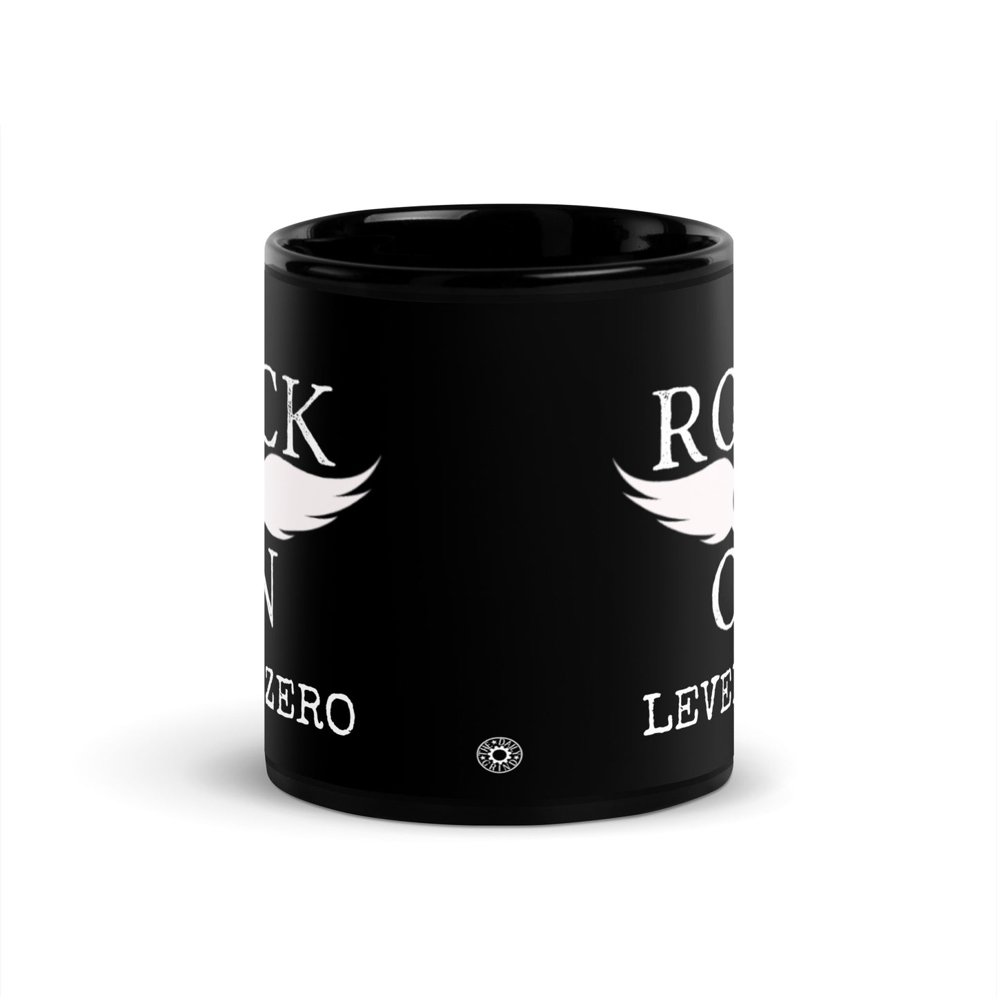 Rock On Black Glossy Mug