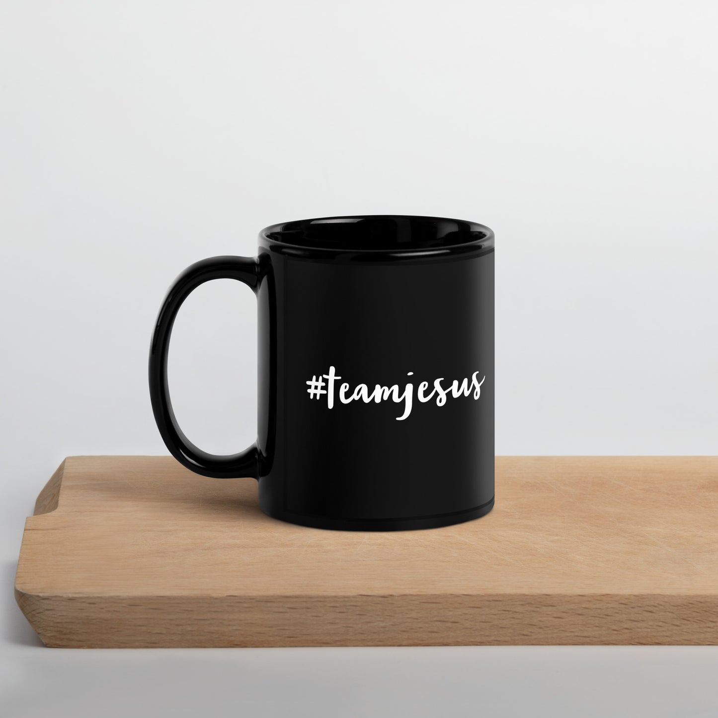 Team Jesus Black Glossy Mug