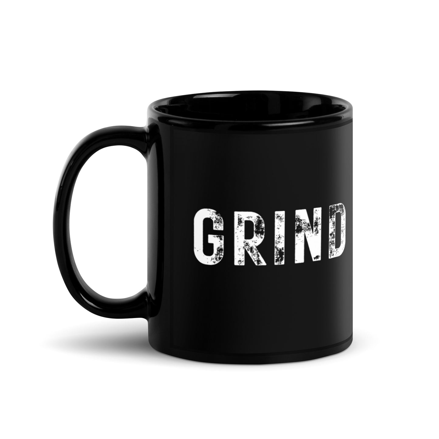 Grind Black Glossy Mug