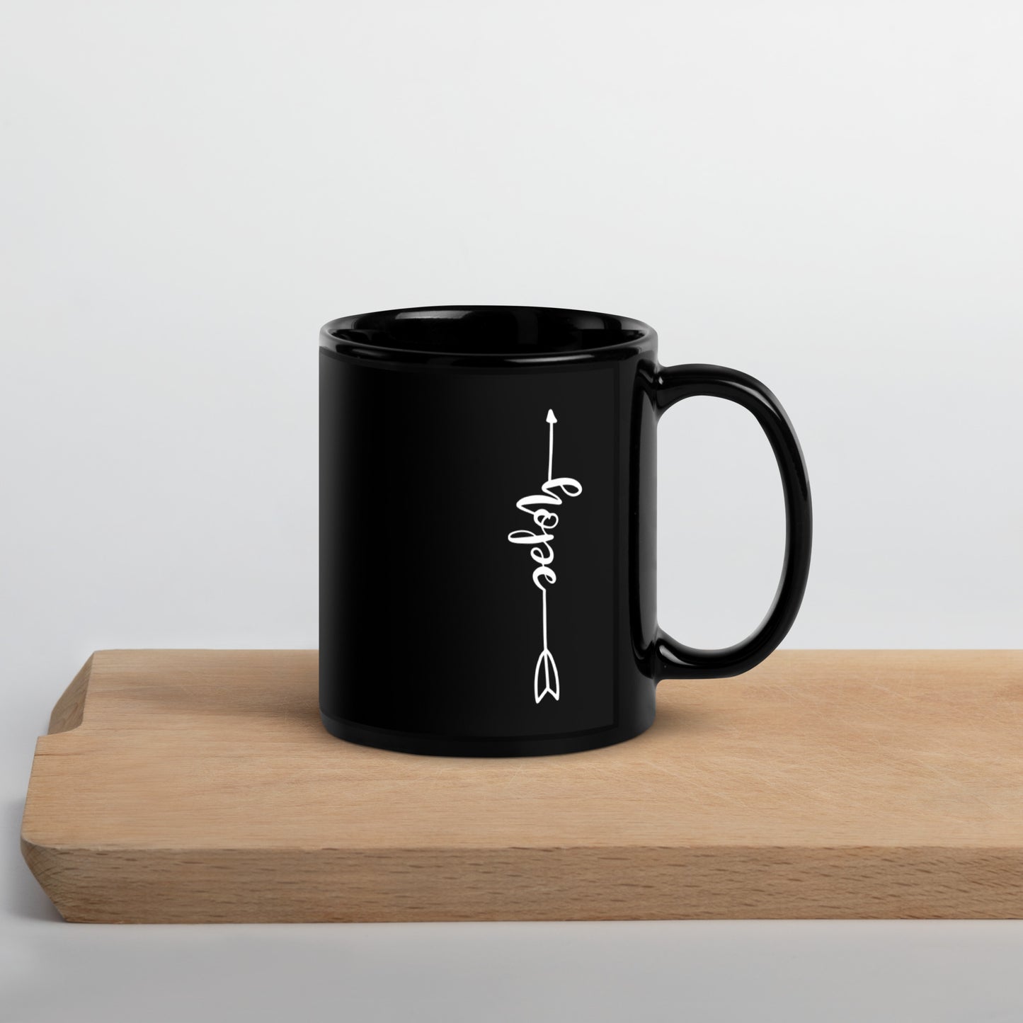 Hope Black Glossy Mug