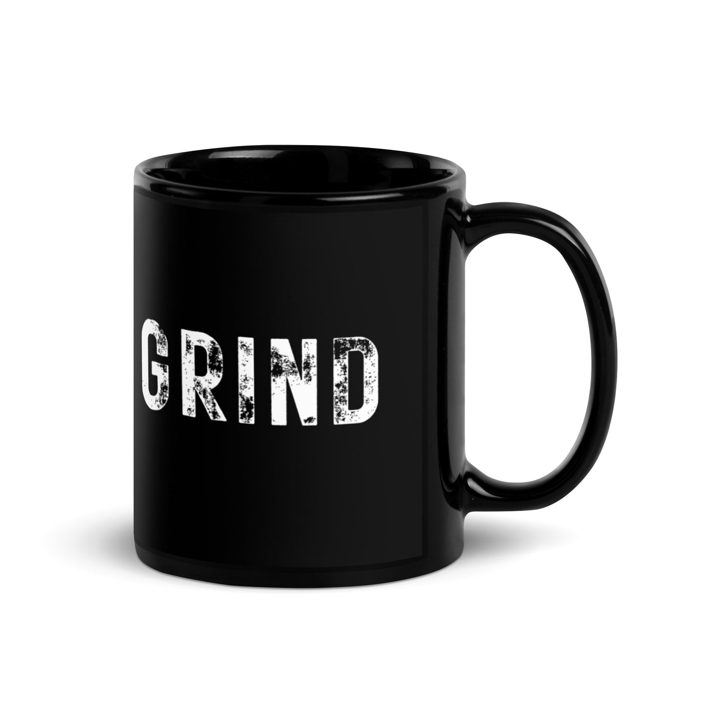 Grind Black Glossy Mug