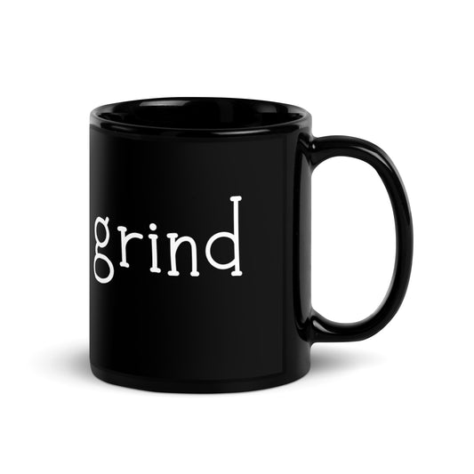 Grind Black Glossy Mug